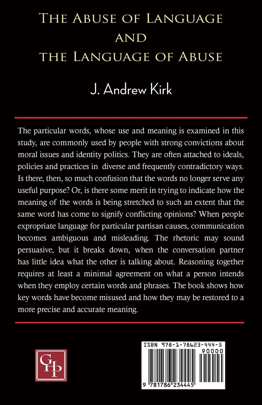 Rückseitencover The Abuse of Language and the Language of Abuse