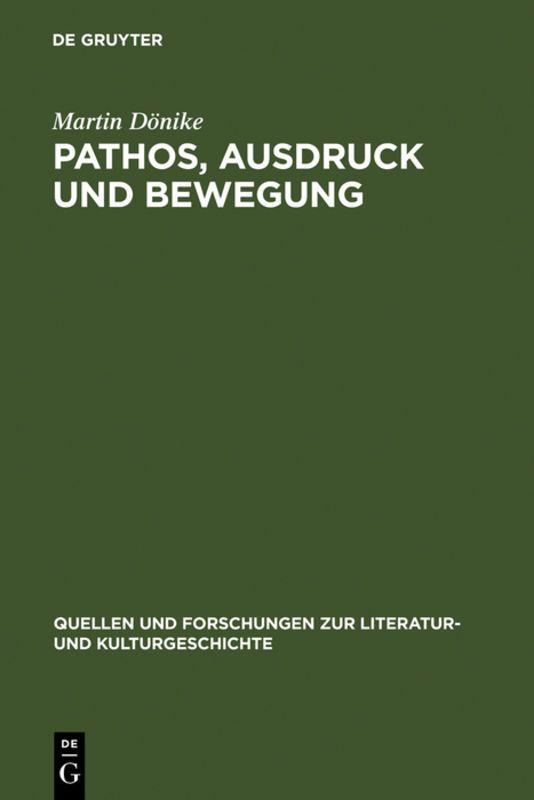 Vorderes Coverbild Pathos, Ausdruck und Bewegung