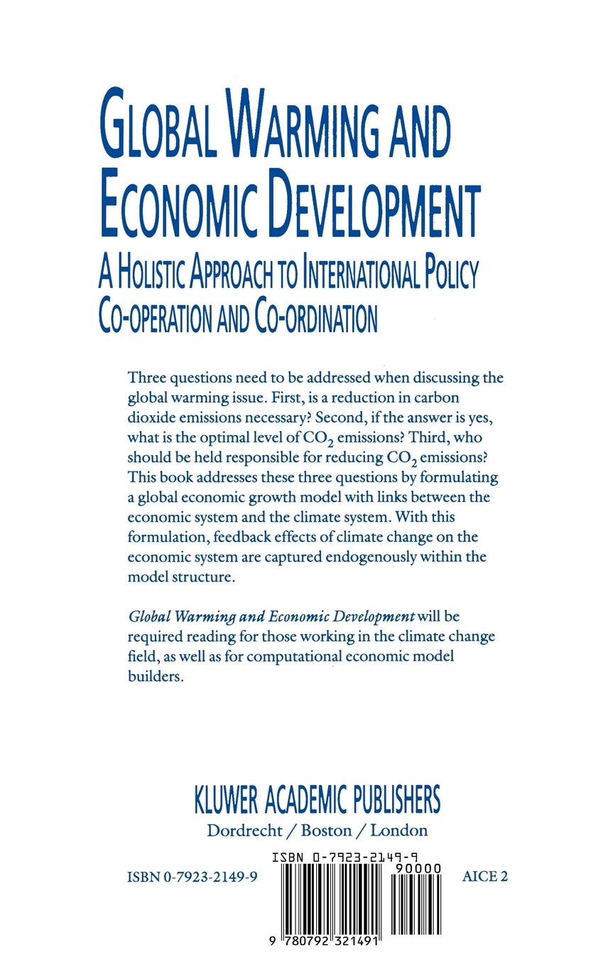Rückseitencover Global Warming and Economic Development