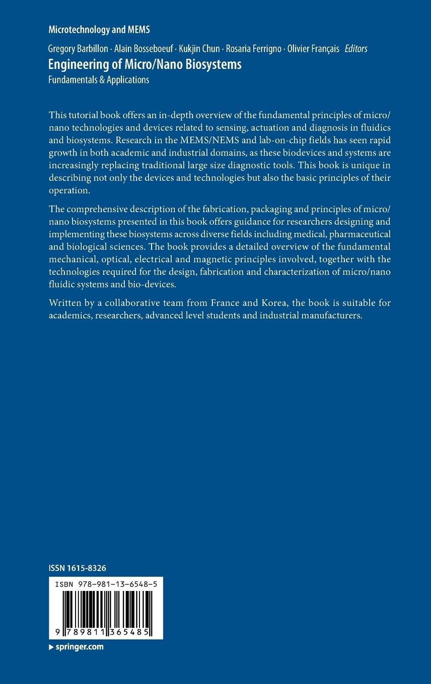 Rückseitencover Engineering of Micro/Nano Biosystems