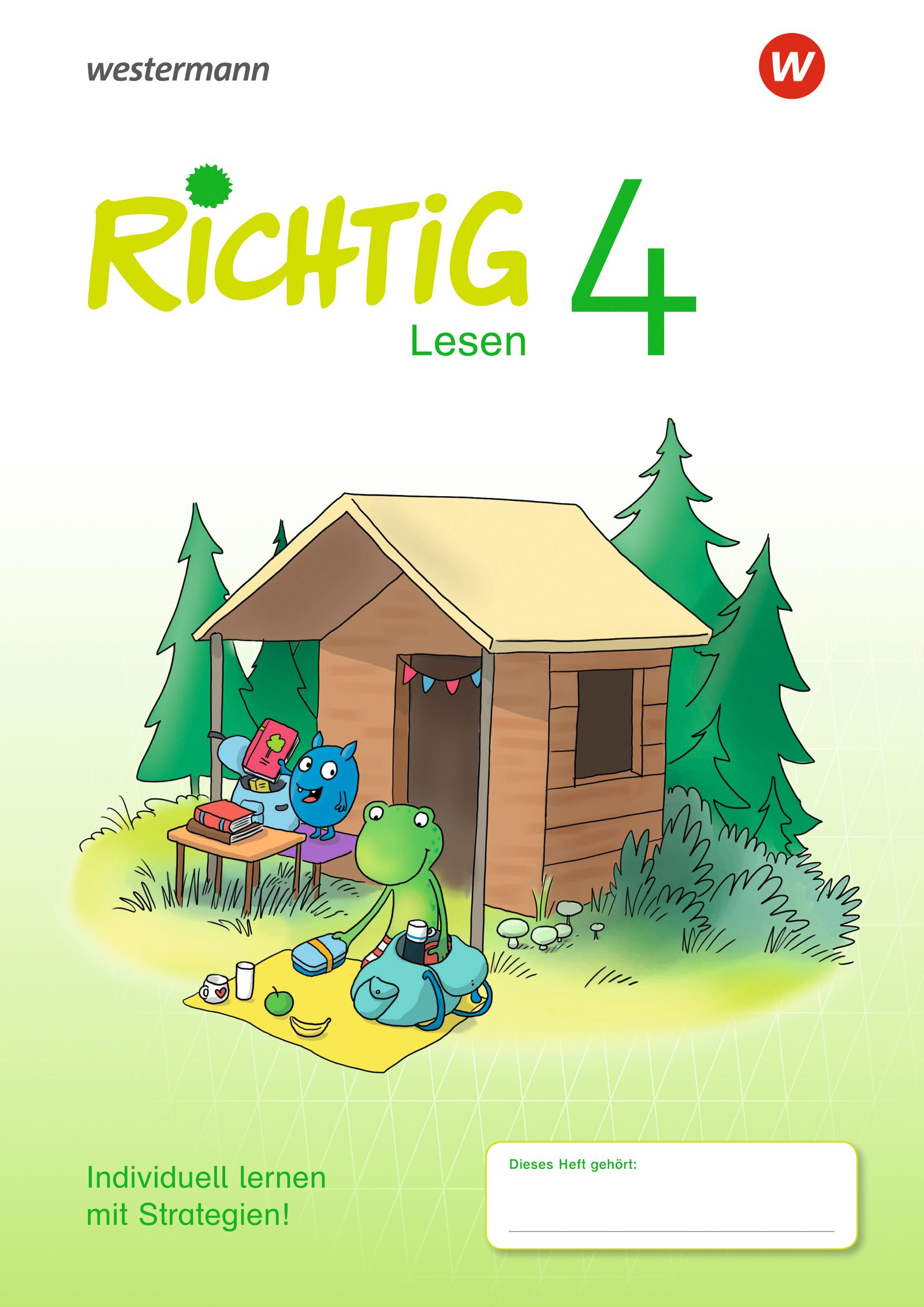 Vorderes Coverbild RICHTIG Lesen 4. Lesen Übungsheft