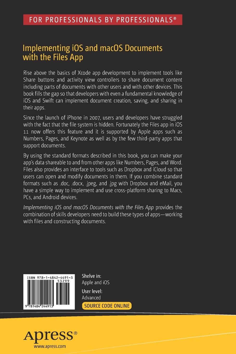 Rückseitencover Implementing iOS and macOS Documents with the Files App