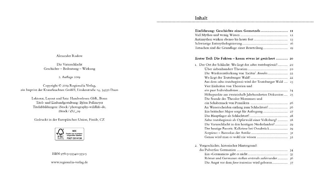 Beispielinhalt (Bild) Die Varusschlacht