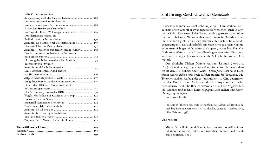 Beispielinhalt (Bild) Die Varusschlacht