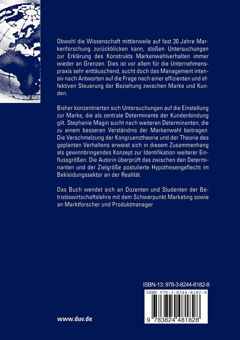 Rückseitencover Markenwahlverhalten