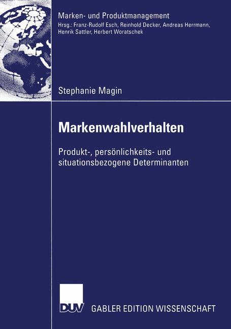 Vorderes Coverbild Markenwahlverhalten