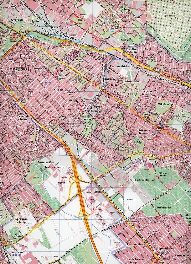 Beispielinhalt (Bild) Budapest Stadtplan 1 : 27 500