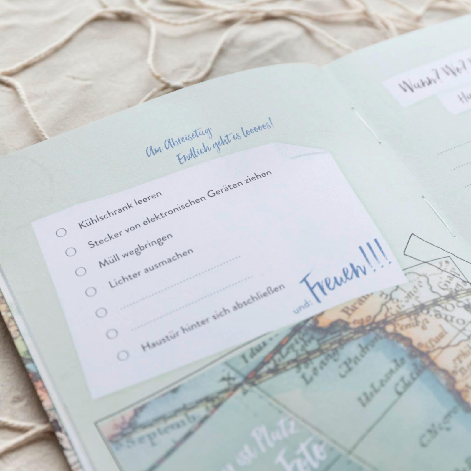 Beispielinhalt (Bild) Reisetagebuch Go & discover the world