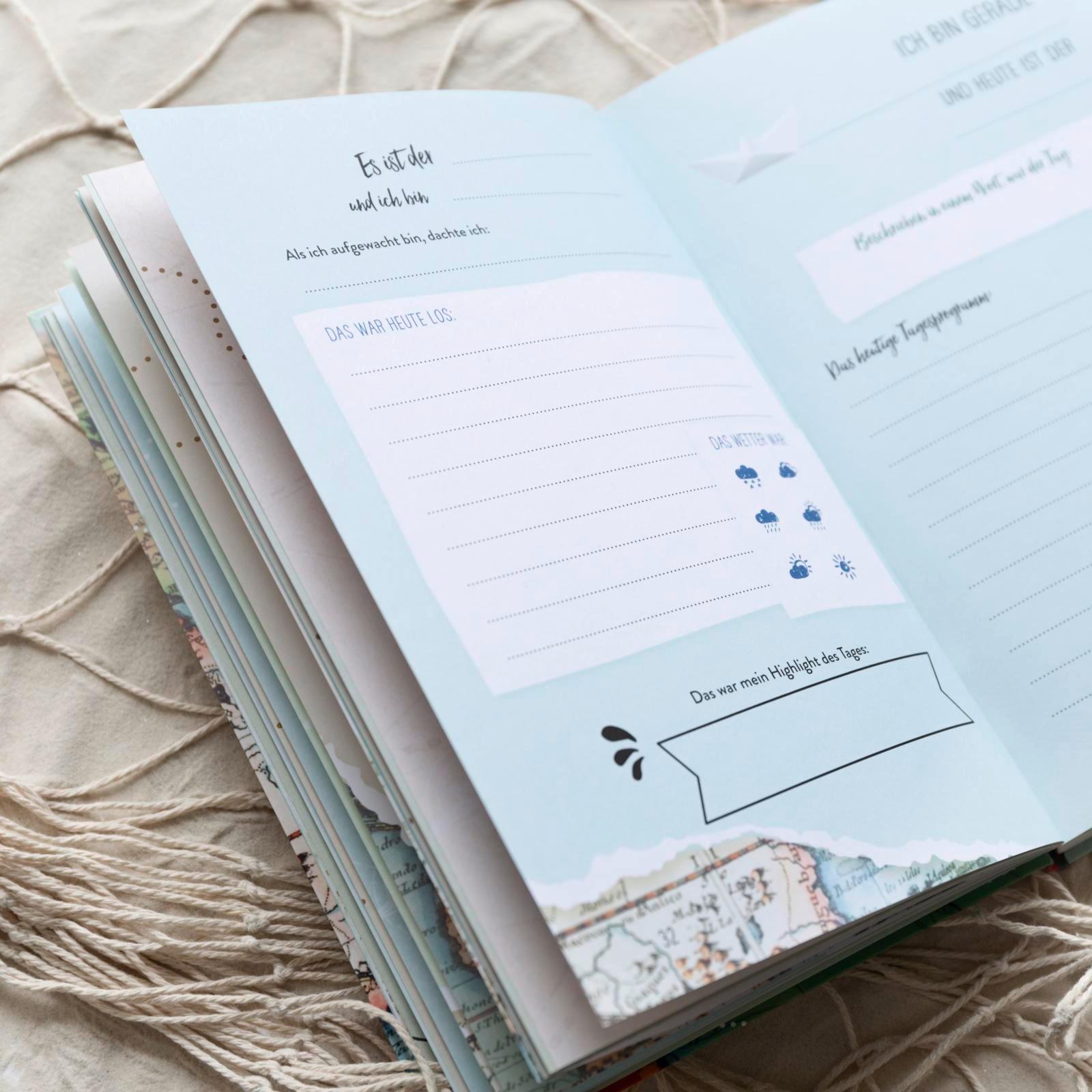 Beispielinhalt (Bild) Reisetagebuch Go & discover the world