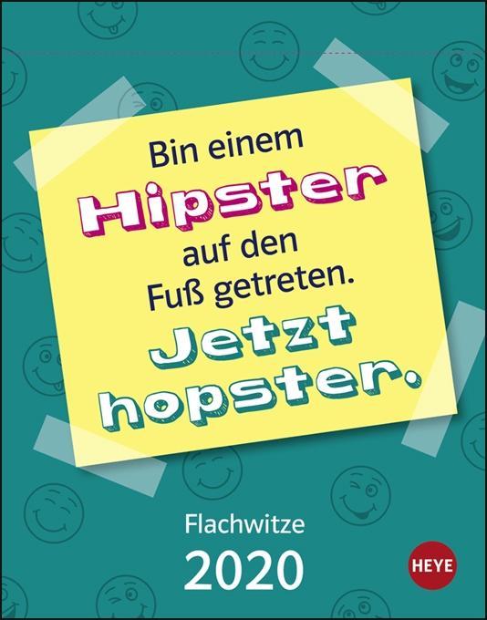 Vorderes Coverbild Flachwitze Tagesabreißkalender 2020