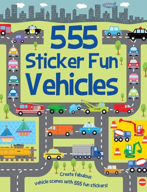 Vorderes Coverbild 555 Sticker Fun - Vehicles Activity Book