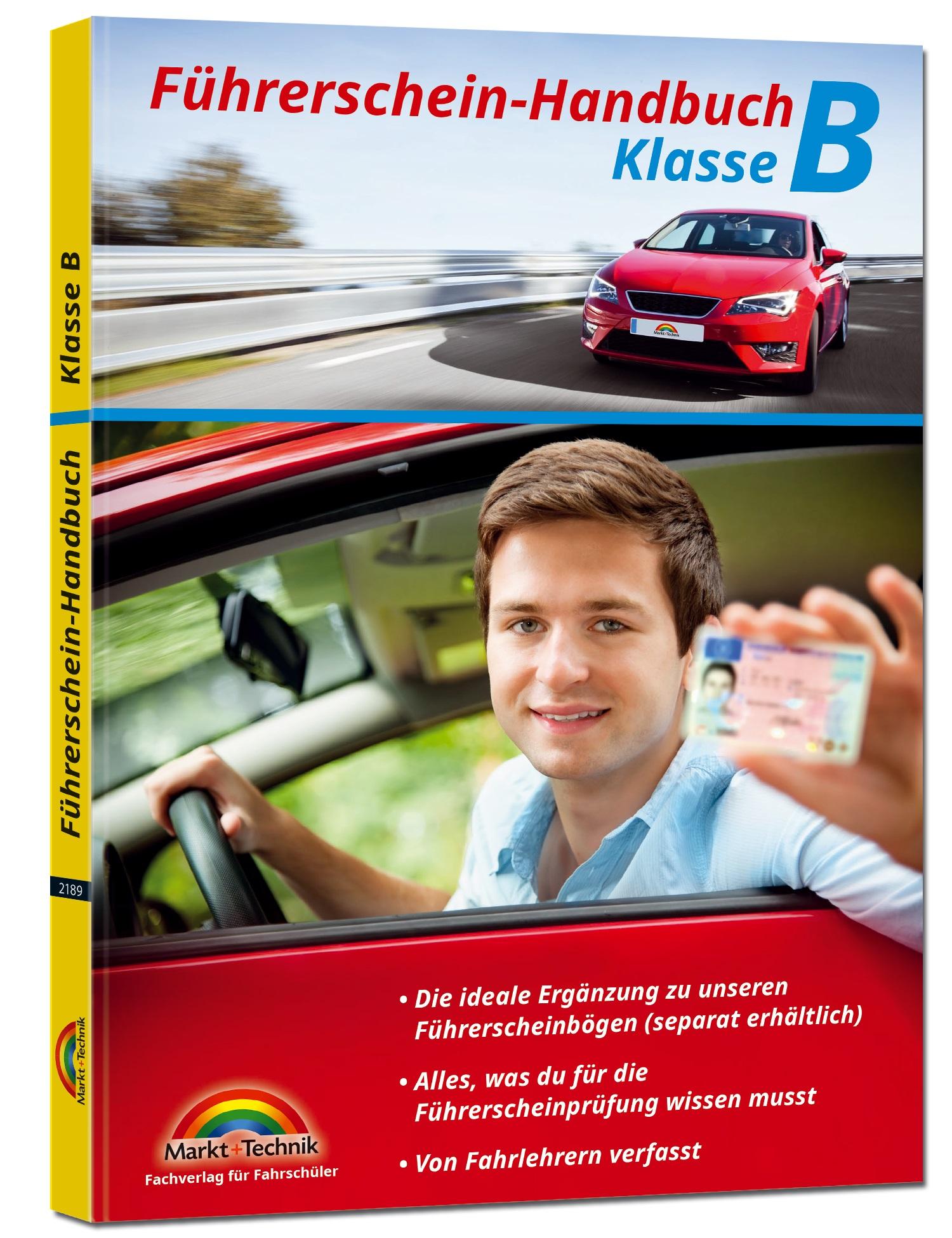 Vorderes Coverbild Führerschein Handbuch Klasse B - Auto - top aktuell