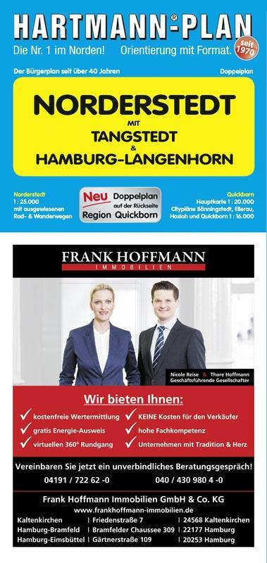 Vorderes Coverbild HARTMANN-PLAN Norderstedt mit Tangstedt und Hamburg-Langenhorn, 1:25.000, Stadtplan