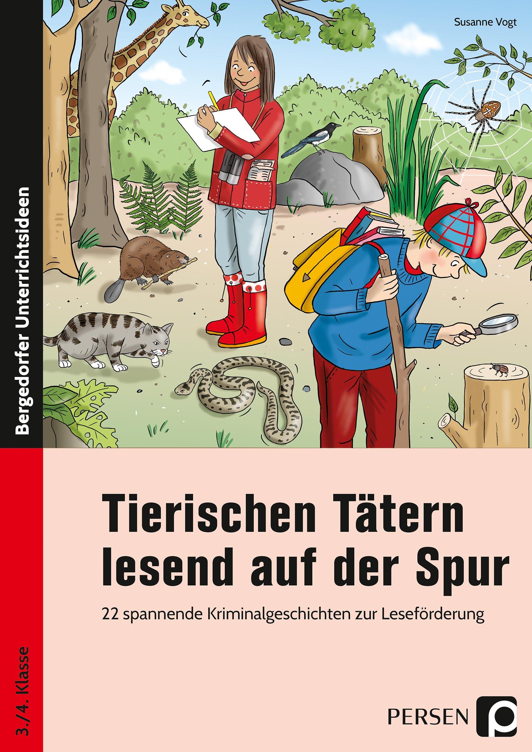 Vorderes Coverbild Tierischen Tätern lesend auf der Spur