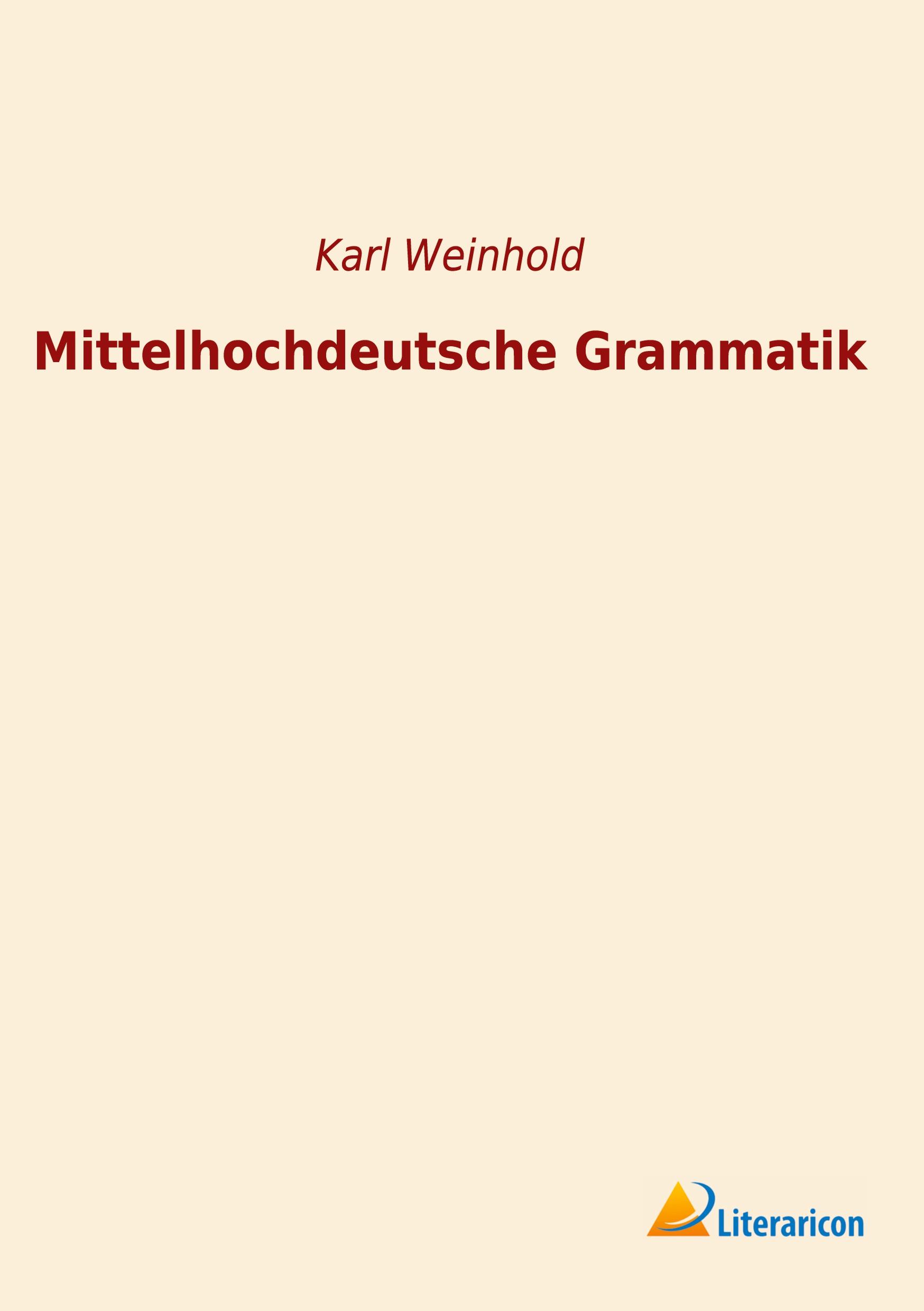 Vorderes Coverbild Mittelhochdeutsche Grammatik