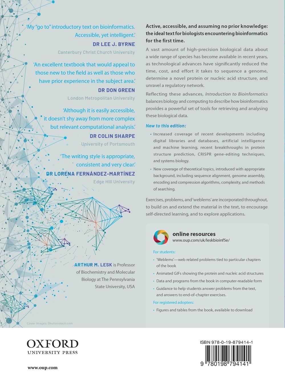 Rückseitencover Introduction to Bioinformatics