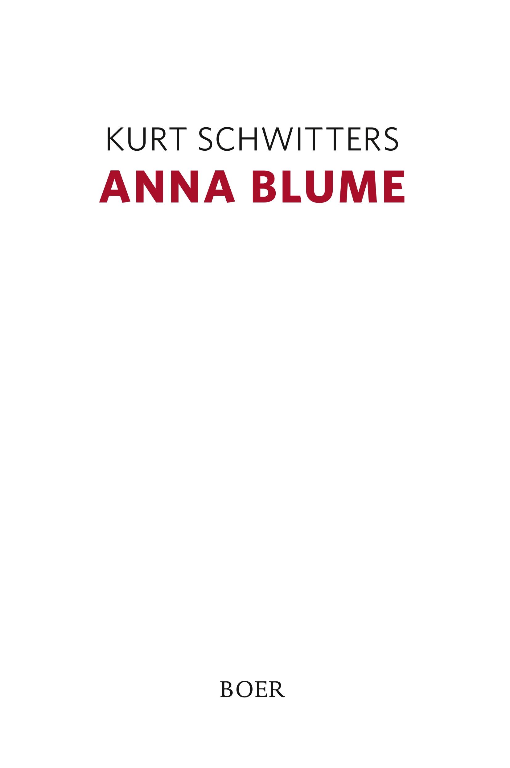 Vorderes Coverbild Anna Blume