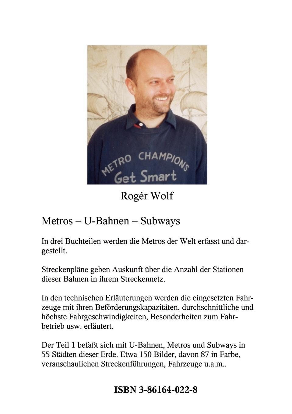 Rückseitencover Metros U-Bahnen Subways Teil 1