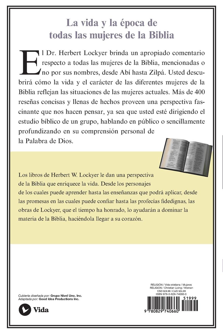 Rückseitencover Todas las mujeres de la Biblia