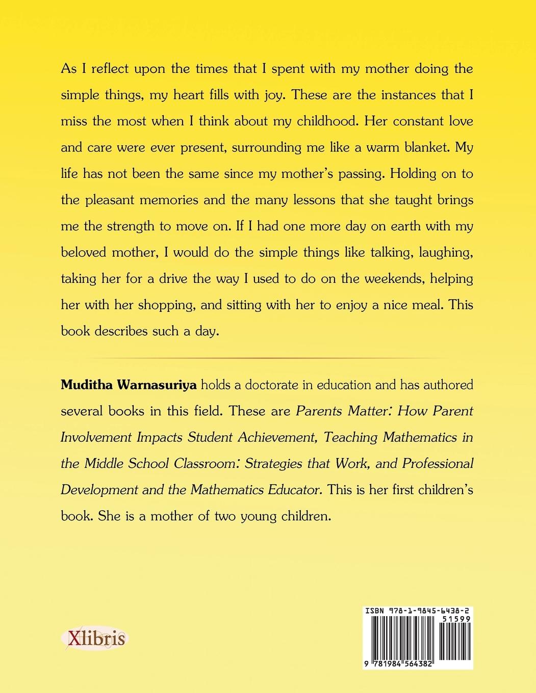 Rückseitencover If I Had One More Day with My Mother