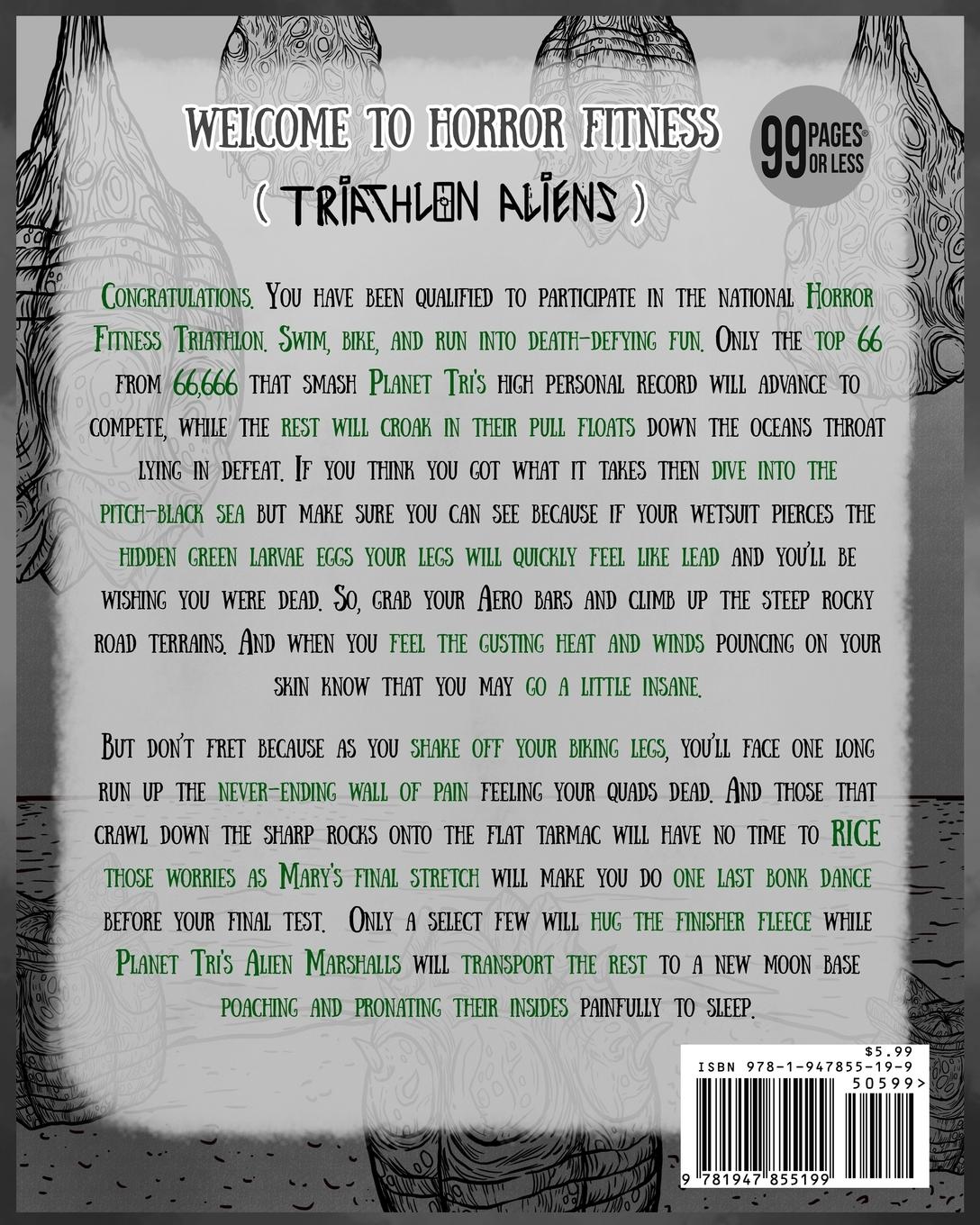 Rückseitencover Adult Coloring Book Horror Fitness