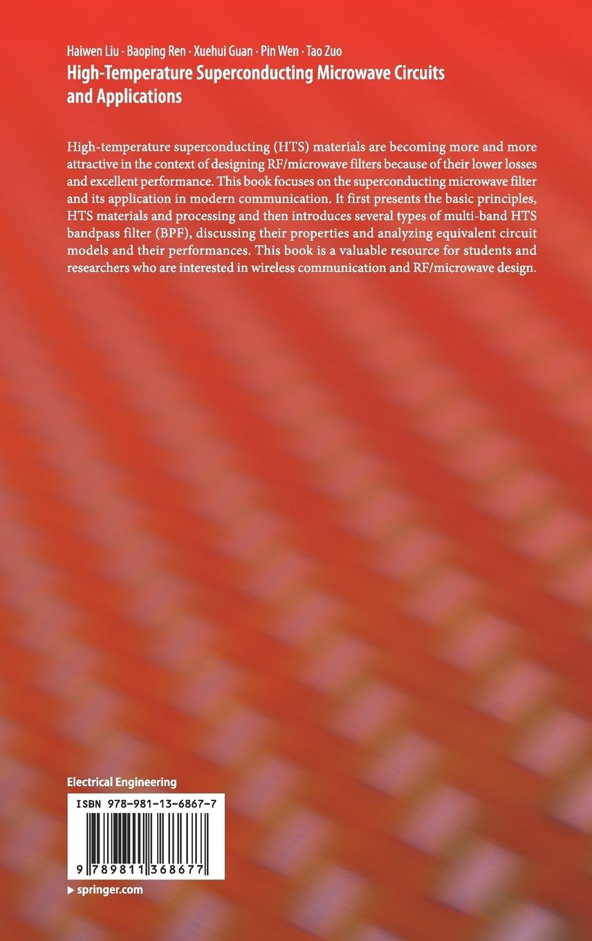 Rückseitencover High-Temperature Superconducting Microwave Circuits and Applications