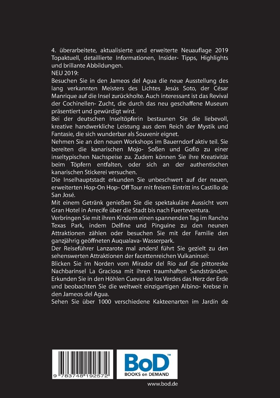 Rückseitencover Lanzarote... mal anders! Reiseführer 2019