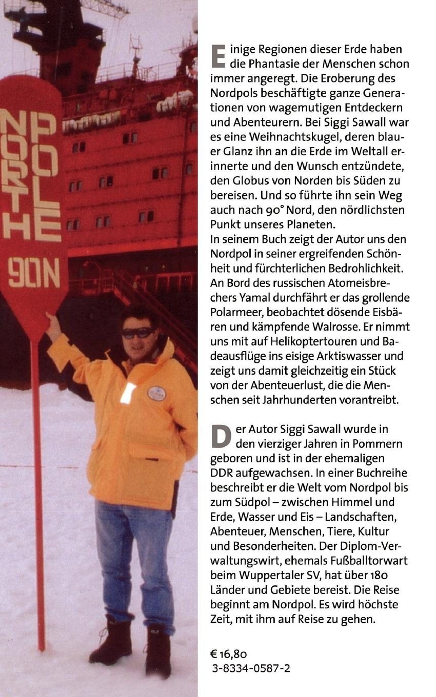 Rückseitencover Erlebter Nordpol