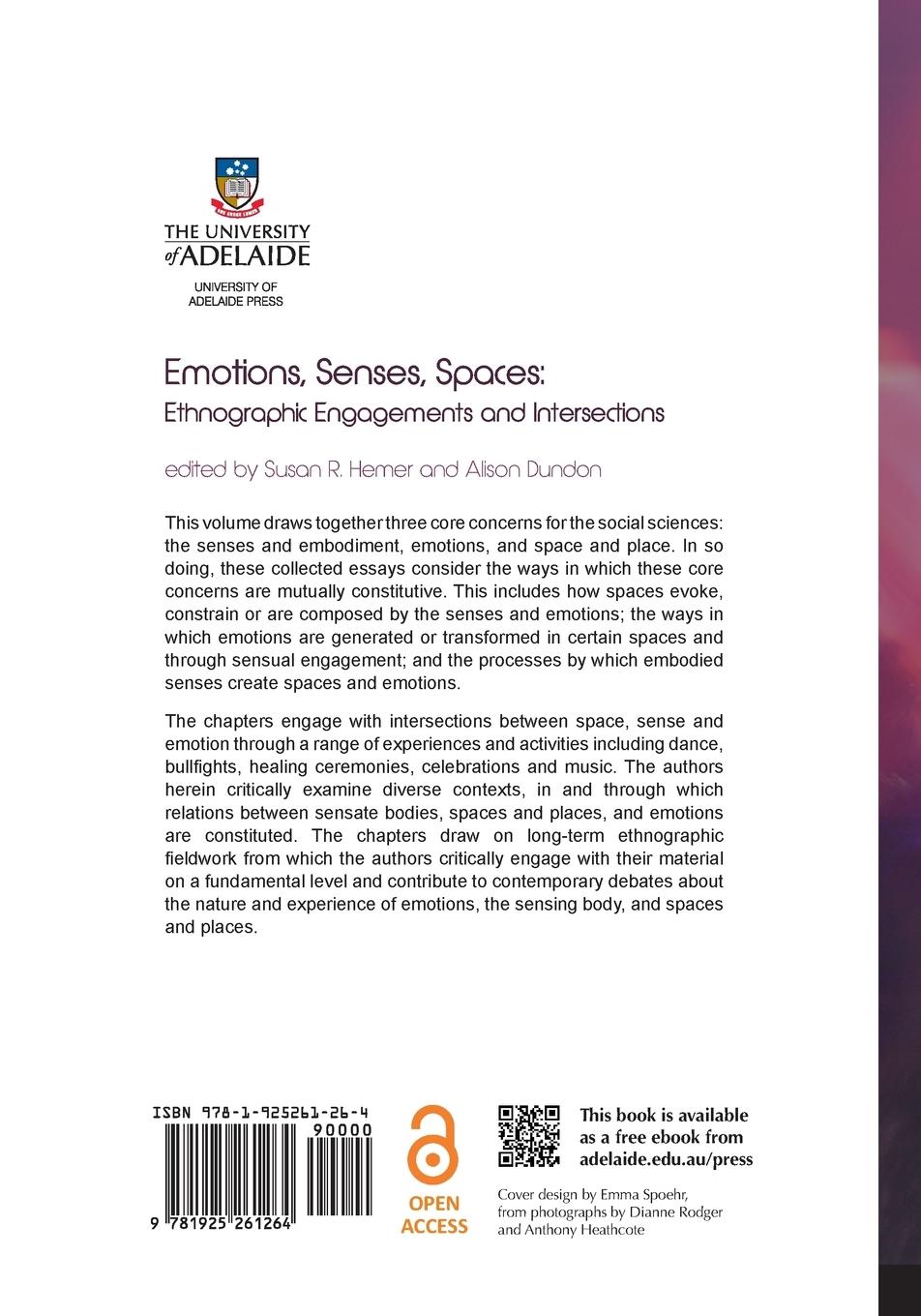 Rückseitencover Emotions, Senses, Spaces