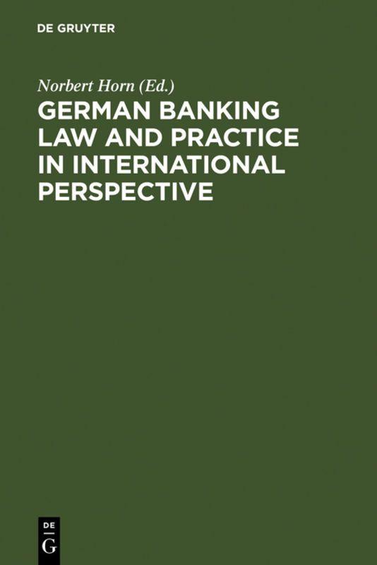 Vorderes Coverbild German Banking Law and Practice in International Perspective