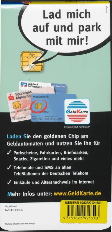 Rückseitencover Falk Stadtplan Extra Standardfaltung Aachen 1:19 500