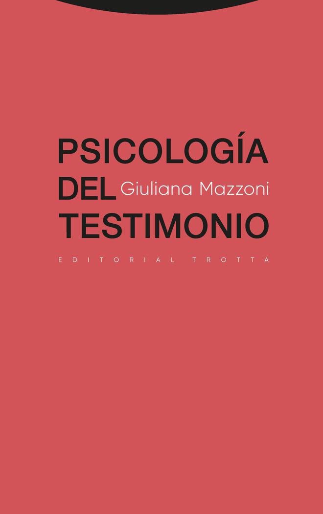 Vorderes Coverbild Psicología del testimonio