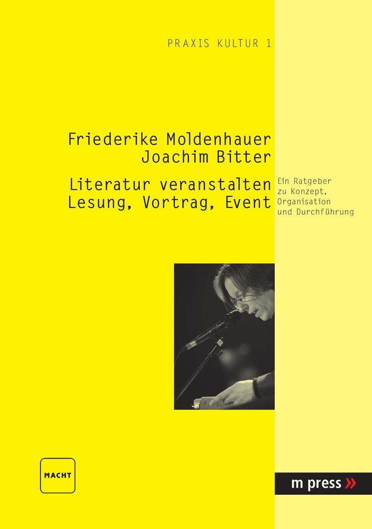 Vorderes Coverbild Literatur veranstalten: Lesung, Vortrag, Event