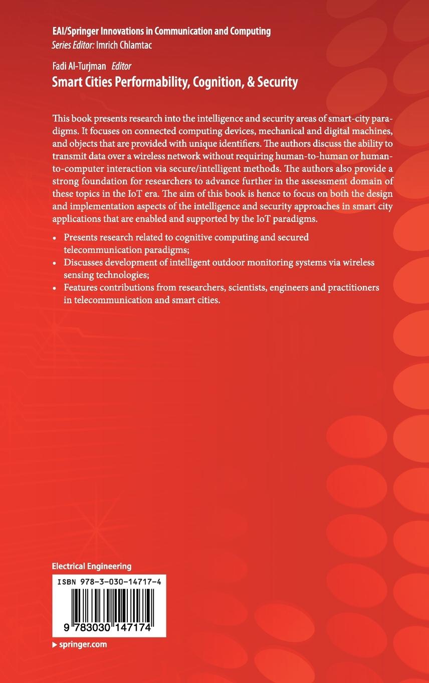 Rückseitencover Smart Cities Performability, Cognition, & Security