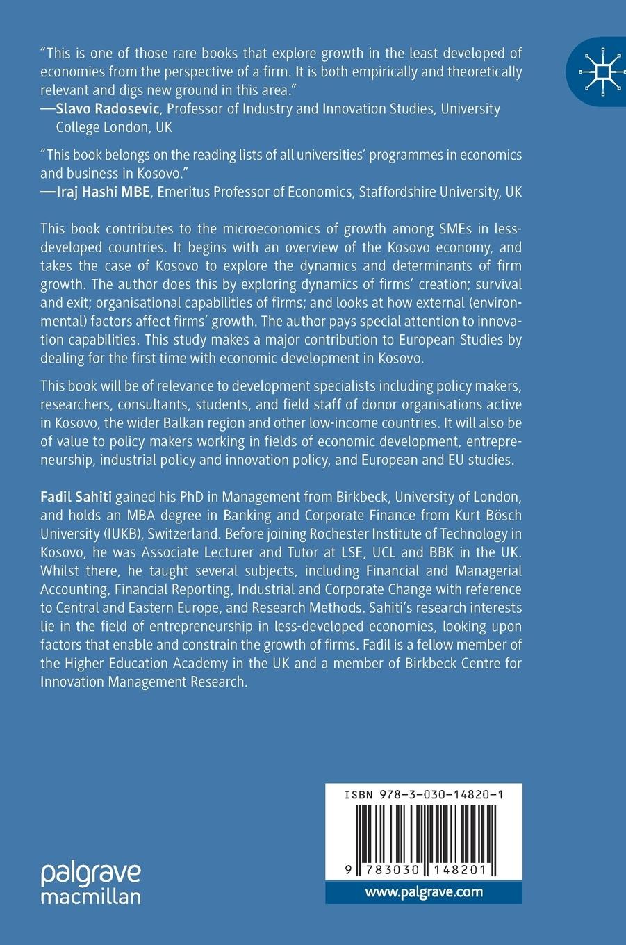 Rückseitencover The Growth of Firms in Less-Developed Countries