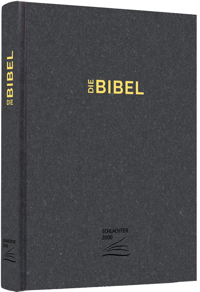 Vorderes Coverbild Schlachter 2000 Bibel - Schreibrandausgabe (Hardcover, anthrazit)