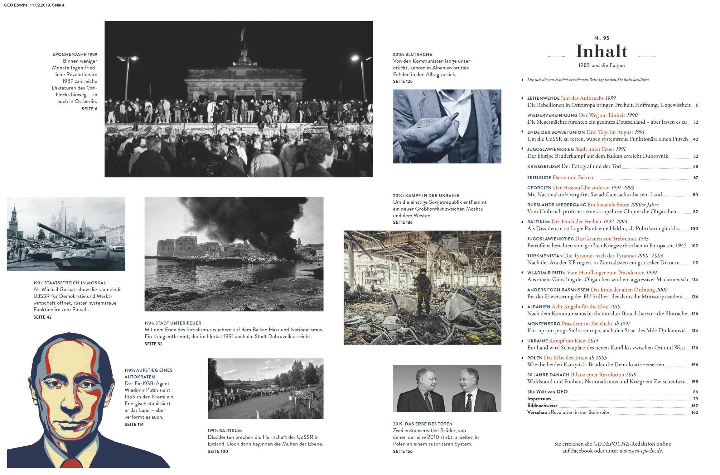 Beispielinhalt (Bild) GEO Epoche 95/2019 - 1989 Europas Schicksalsjahr und seine Folgen