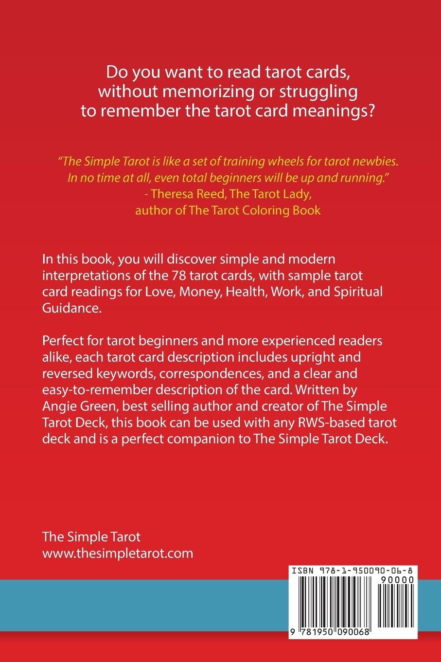 Rückseitencover Simple Tarot Card Meanings