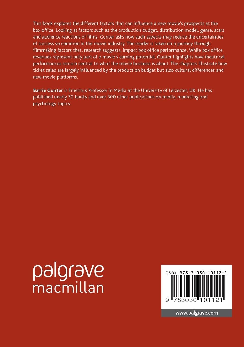 Rückseitencover Predicting Movie Success at the Box Office