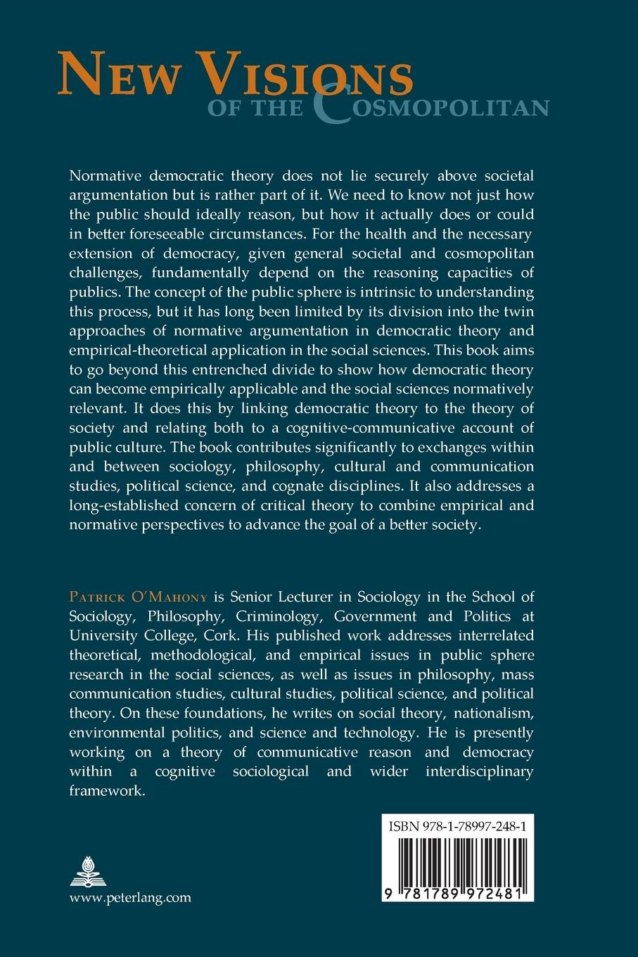 Rückseitencover The Contemporary Theory of the Public Sphere