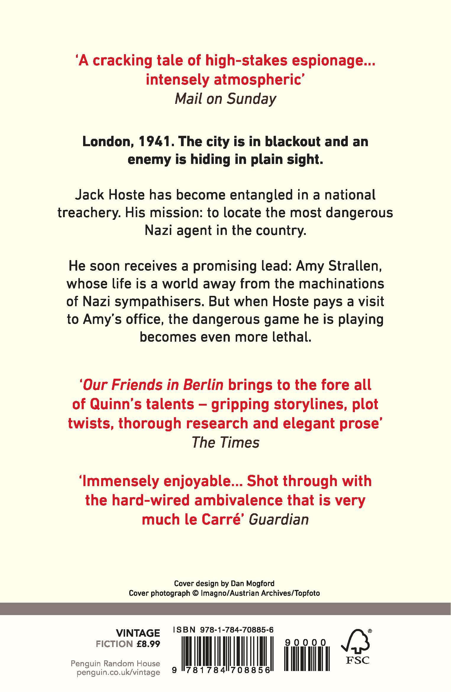 Rückseitencover Our Friends in Berlin