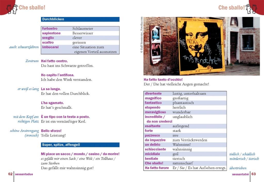 Beispielinhalt (Bild) Italienisch Slang - das andere Italienisch