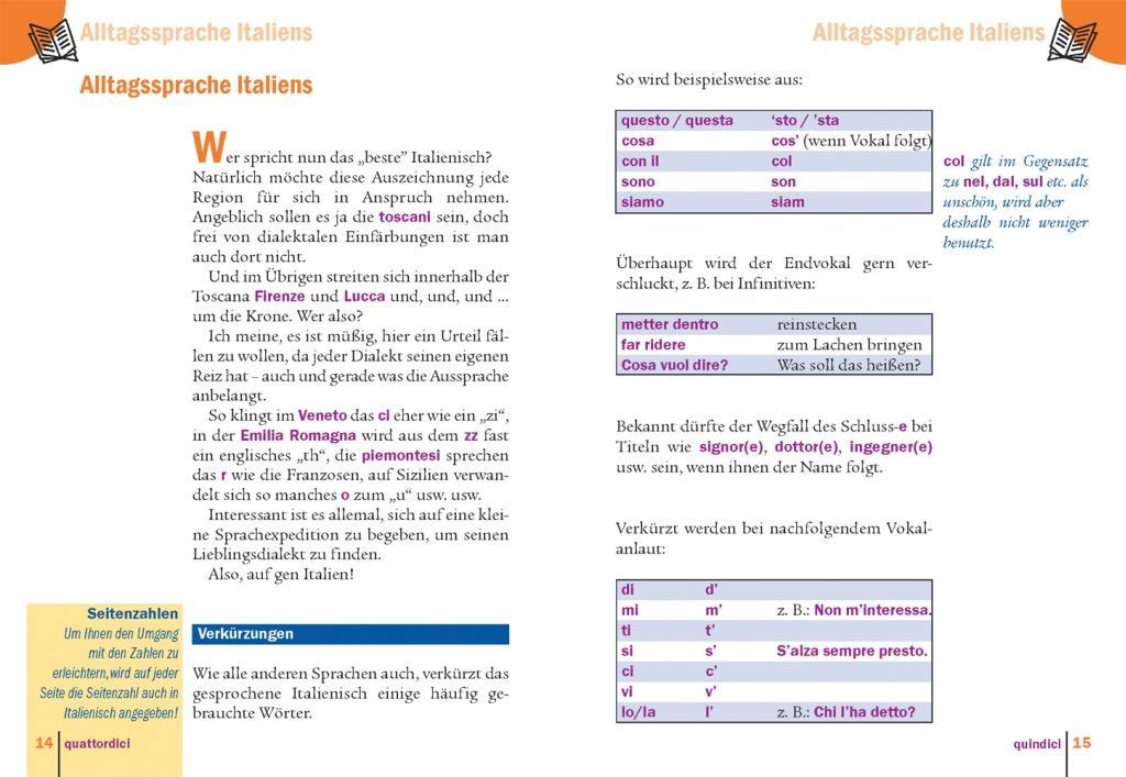 Beispielinhalt (Bild) Italienisch Slang - das andere Italienisch
