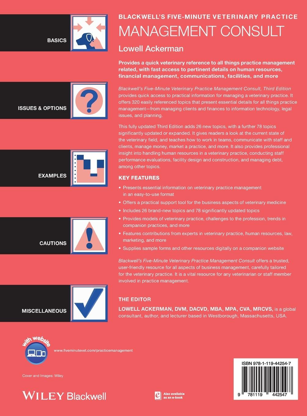 Rückseitencover Blackwell's Five-Minute Veterinary Practice Management Consult