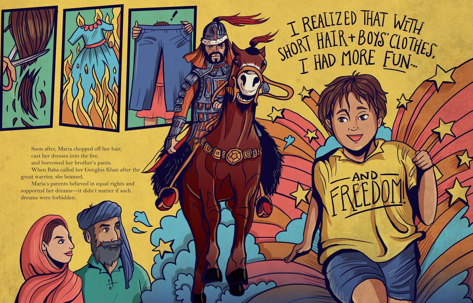 Beispielinhalt (Bild) Girl Called Genghis Khan, A