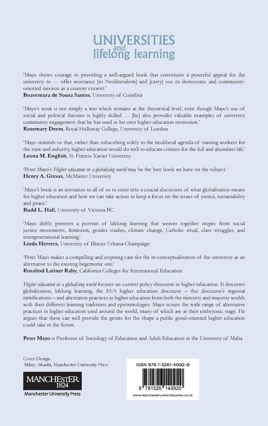 Rückseitencover Higher education in a globalising world