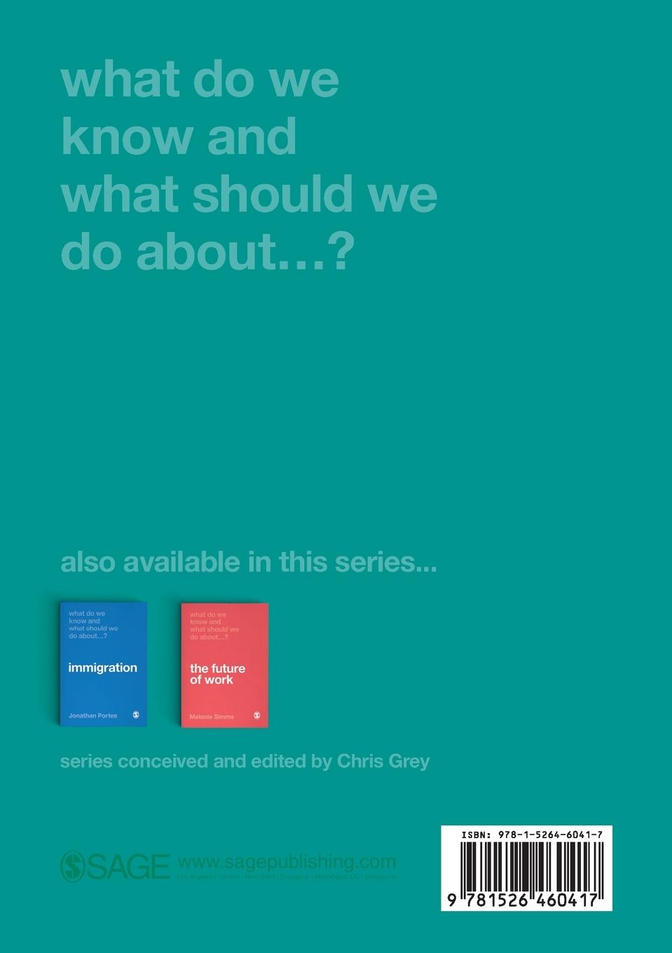 Rückseitencover What Do We Know and What Should We Do About Inequality?