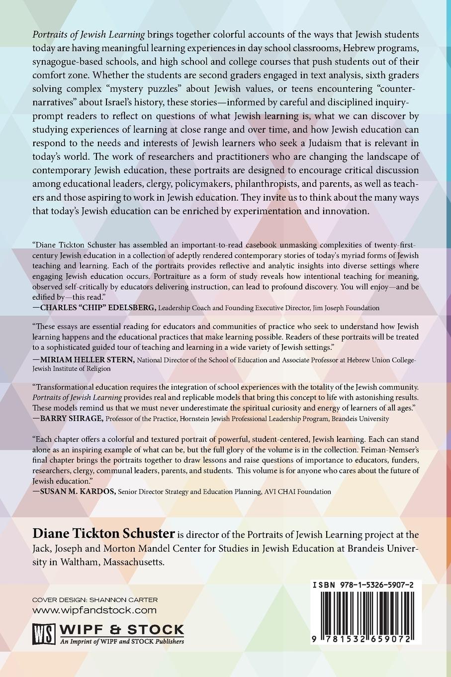 Rückseitencover Portraits of Jewish Learning