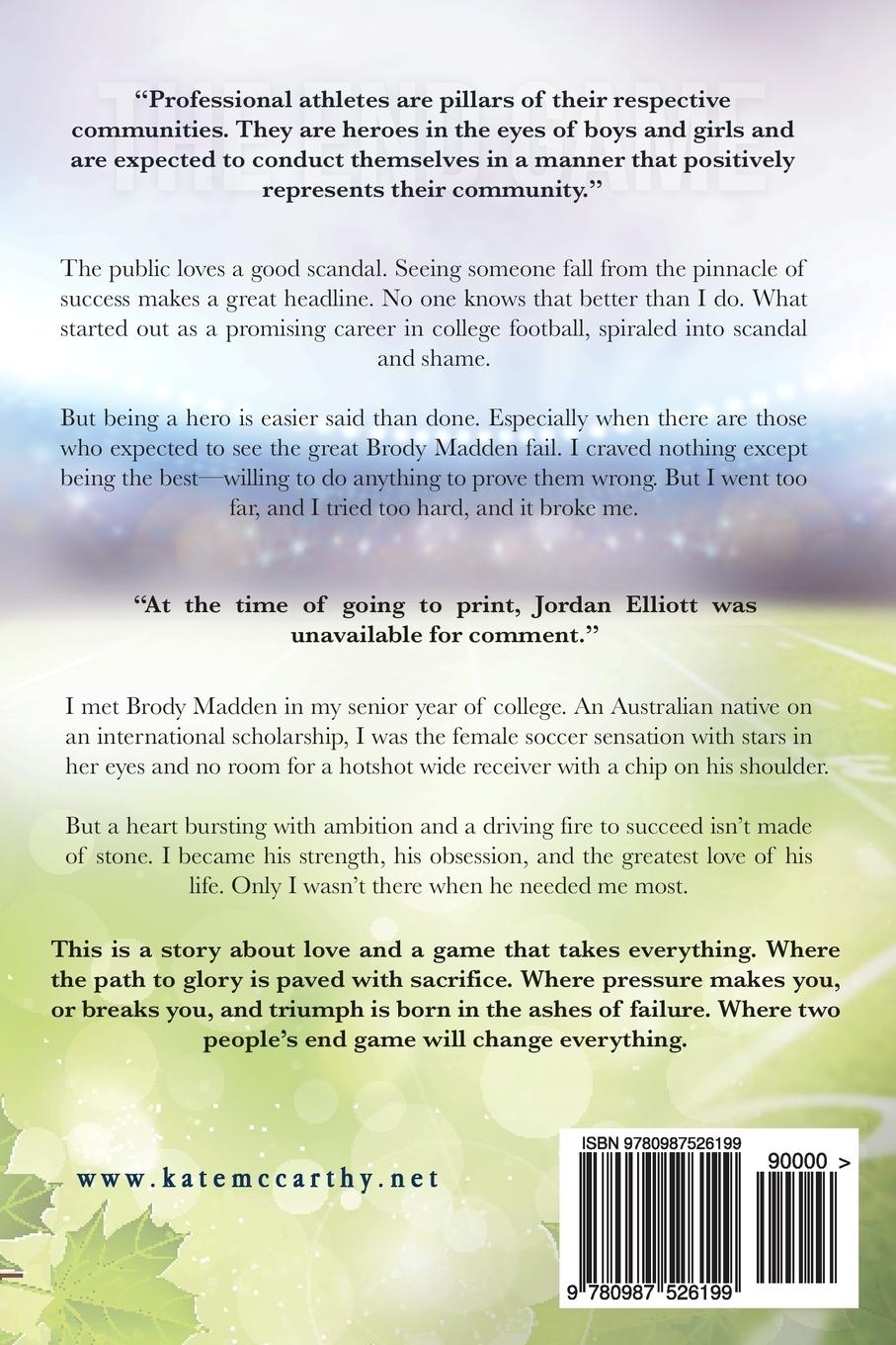 Rückseitencover The End Game