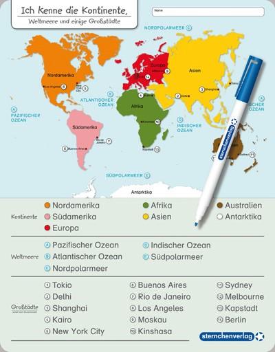 Vorderes Coverbild Ich kenne die Kontinente, Weltmeere und Großstädte